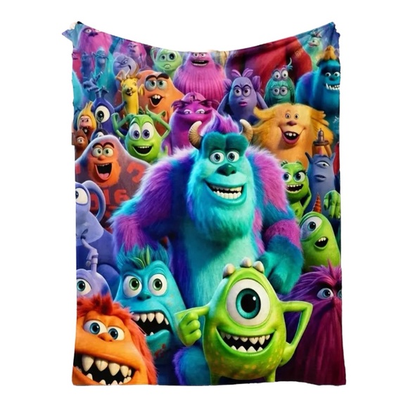 NIB Monster Inc Fleece Blanket - Picture 2 of 9